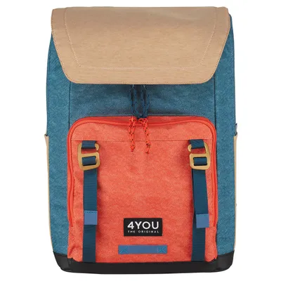 Produktbild von 4YOU Schulrucksack Schulranzen Adventure Backpack 21L Red mehrfarbig