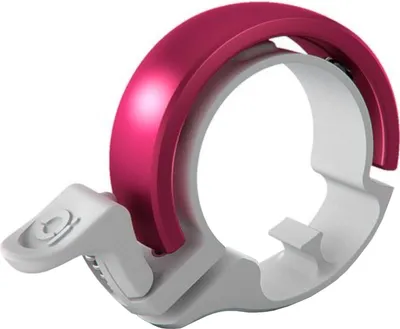 Produktbild von Knog Fahrradklingel Oi Classic Large 23,8-31,8 mm , weiß pink