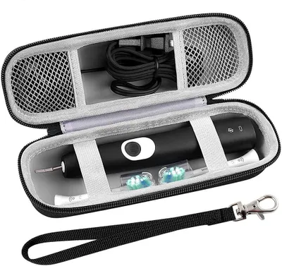 Produktbild von INF Reiseetui für elektrische Zahnbürsten Oral B, Philips, Xiaomi, Panasonic Schwarz