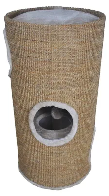 Productafbeelding van Krabton kattenhol - 2 niveaus - 3 ingangen - Ø 36 x 70 cm