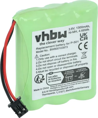 A green battery pack with a black and red wire connector.