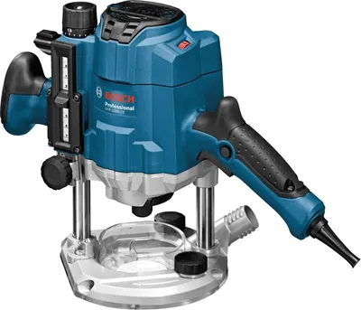 Zdjęcie produktu dla Bosch GOF 1250 CE, Czarny, Niebieski, 24000 RPM, 6, 8 (5/16"), 10000 RPM, 6 cm, 5,5 m/s²