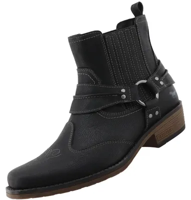 Image de Mustang Herren Western-Stiefelette Schwarz 36M0031001