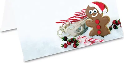 Produktbild von PRICARO Tischkarten "Lebkuchen", 50 Stück