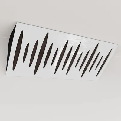 Obrázek produktu pro Balení po 2 kusech – Úzká akustická rohová basová past s sametovým potahem | 23 x 50 x 10 cm | Odraz – zvuková izolace | [PULSE (Horizont) – bílý plast | hnědá]