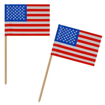 Produktbild von 200x Fahnenpicker "Amerika" 10cm