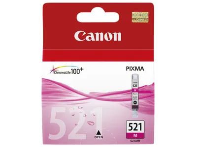 Produktbild von Canon CLI-521M Tinte Magenta, Magenta, Tinte auf Pigmentbasis, 1 Stück(e)