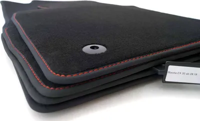 Immagine prodotto di Tappetini Mazda CX 30 MPS Sport Tuning Tappetini auto Premium velours 4 pezzi, cuciture rosse