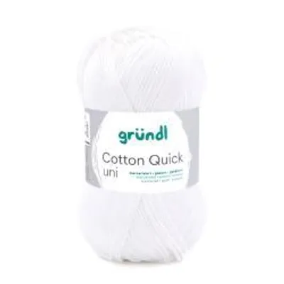Produktbild von Gründl Wolle Baumwolle Quick 50 g uni weiß