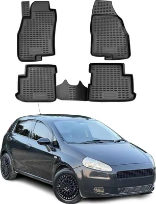Produktbild von 2005-2012 Fiat Grande Punto Fußmatten TPE Schwarz 4 tlg