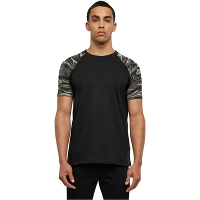 Zdjęcie produktu dla Urban Classics - RAGLAN Contrast T-Shirt schwarz - S