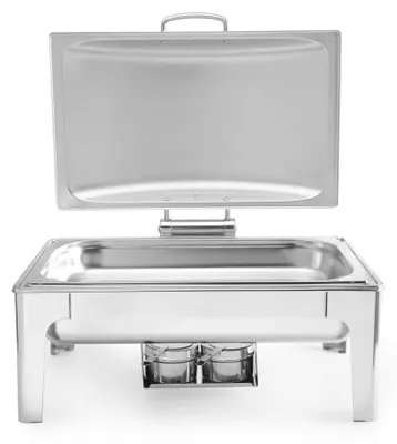 Image de Chafing dish GN 1/1 finition satiné Profi Line 9L 570x430x(H)290mm - Hendi