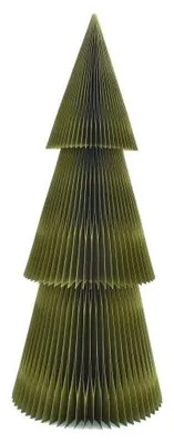 Only Natural – Wabenpapier-Weihnachtsbaum – Grün – 210 × 90 cm – Ansicht 1