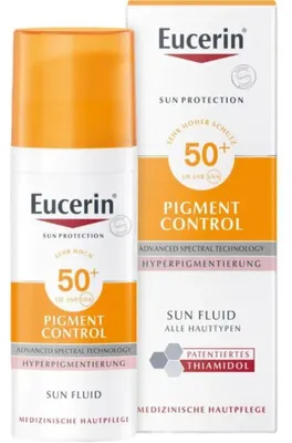 Immagine prodotto di Eucerin Pigment Control SPF 50+ Fluido solare, soluzione da 50 ml