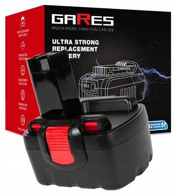 Produktbild von Gares Akkupack zum Zellentausch für BoschS 41 GWS | 14,4 V 3 Ah Inny | Ersatz-Zellenpack für Werkzeugakkus | Profi-Qualität Gares®