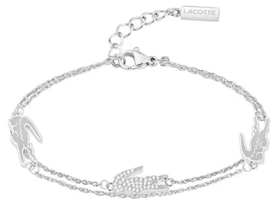 Imagen del producto de Brazalete de acero inoxidable doble para mujer, modelo 2040471