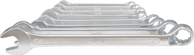 Produktbild von Fortis 4317784780049, 8,9,10,11,13,14,17,19 mm, Chrom-Vanadium-Stahl, Matte, 15°, 8 Stück(e)