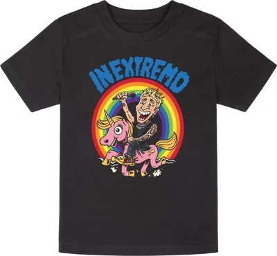Produktbild von In Extremo T-Shirt Uni Metal Kids - Einhorn schwarz 140