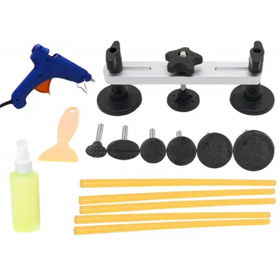 Obrázek produktu pro Sada na odstranění promáčklin na karoserii Kraft&Dele KD10661 s pistolí, 15 ks