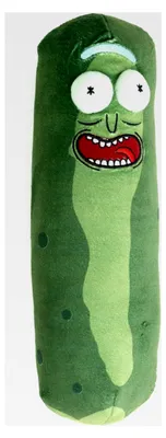 Produktbild von Rick and Morty Gurken-Rick Kissen - Plüsch Dekokissen Grün 28 x 8 cm
