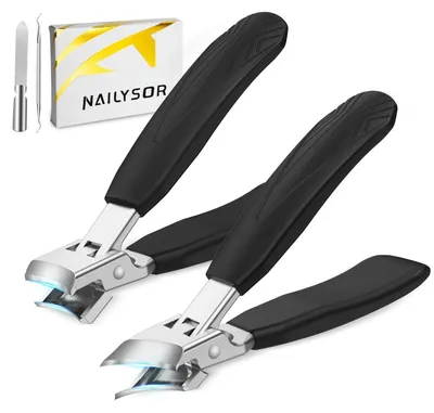 Produktbild von Nagelzange Fußnägel Zehennagelknipser 4er Set | Für dicke Nägel, eingewachsene Zehennägel, Adlerschnabel, Pulverstahl-Klingen, Nagelfänger