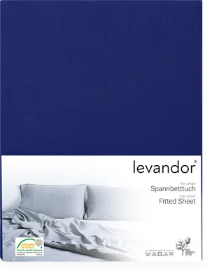 Produktbild von Spannbettlaken Bettlaken 100% Baumwolle Jersey  Standard 100 (60 x 120 cm - 70 x 140 cm), Steghöhe 15cm, Royal Blau