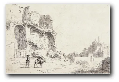 Immagine prodotto di Stampa artistica intitolata "Rovine" di Bronchorst, Jan Gerritsz van – 60 x 90 cm – non incorniciata