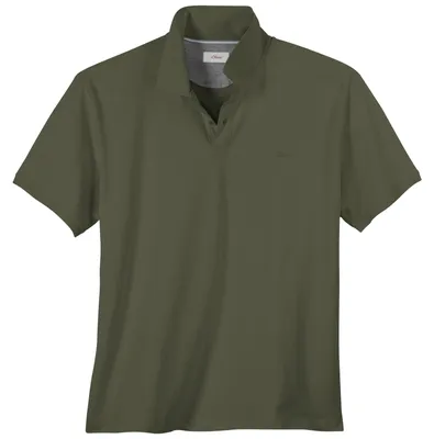 Produktbild von s.Oliver Übergrößen Basic Stretch-Poloshirt oliv