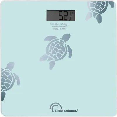 Zdjęcie produktu dla Little Balance 8730, Elektroniczna waga osobista, 180 kg, 100 g, Niebieski, Kwadrat, Szkło hartowane