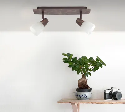 Produktbild von BRILLIANT Lampe Milos Spotbalken 2flg altkupfer/weiß-alabaster | 2x R50, E14, 40W, geeignet für Reflektorlampen (nicht enthalten) | Köpfe schwenkbar