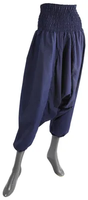 Produktbild von Haremshose - Pluderhose - Aladinhose - Modell 01 - uni - dunkelblau