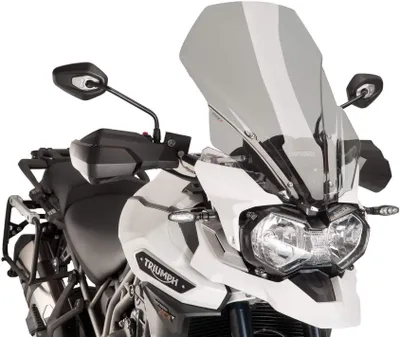Produktbild von Puig Touring Triumph Tiger Explorer Xc/xca/xcx/xr/xrt/xrx Windschutzscheibe Grau  Grau One Size
