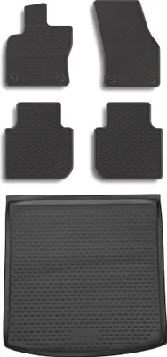 Produktbild von Gummi Kofferraumwanne + Fußmatten Set für Skoda Kodiaq, Bj. 3/2017-