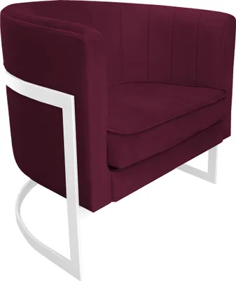 Obrázok produktu pre Glamour kreslo s bielou základňou MG02