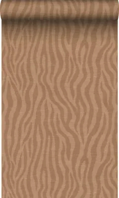 Productafbeelding van Origin Wallcoverings behang linnen-look golven terracotta roze 50 x 900 cm