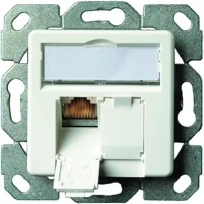 Produktbild von Telegärtner J00020A0523, 2 x RJ-45, 6a, Weiß