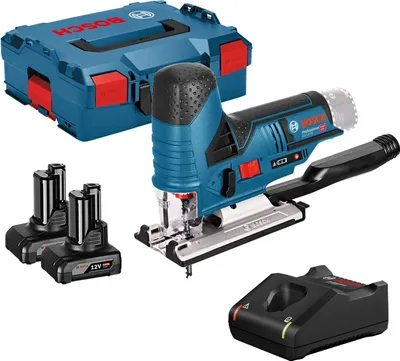 Produktbild von Bosch Akku-Stichsäge GST 12V-70 / 2x 4,0 Ah Akku + Ladegerät in L-Boxx