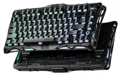 Produktbild von GravaStar Mercury V75 Mechanische Tastatur, Magnetic Switches, Gaming ANSI US, Stealth Black V2