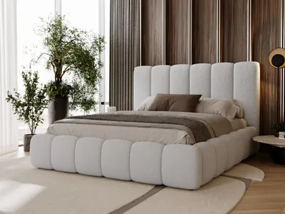 Produktbild von GrainGold Polsterbett Imperial 180x200 cm - Bett 180x200, Polsterbett mit Bettkasten und Lattenrost - Hellgrau (Anthology 15)