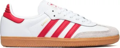 Produktbild von Adidas Samba OG J In White Red For Youth – 5 UK - 38 EU - 5.5 US / White Red