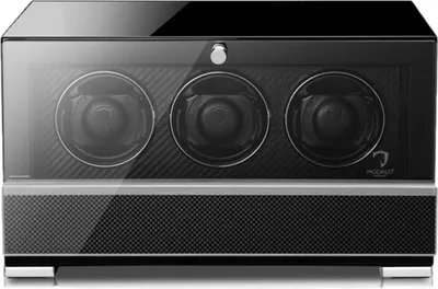 Produktbild von Modalo - 3303 885S - Uhrenbeweger für 3 Uhren - Clasico Premium Hochglanz Carbon