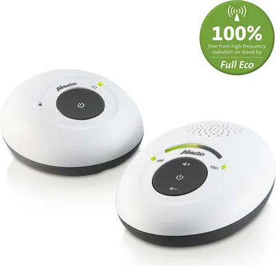 Obrázok produktu pre Alecto DBX-115 - Detská pestúnka DECT s úplným ECO režimom, biela/antracitová