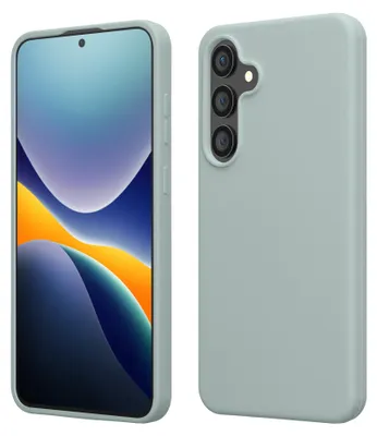 Produktbild von kwmobile Handyhülle für Samsung Galaxy S25 FE Hülle - Case Silikon - Kabelloses Laden - Schutzhülle Cover in Cool Mint