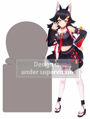 Immagine prodotto di Hololive Production Hikkake Statua in PVC di Ookami Mio, 10 cm