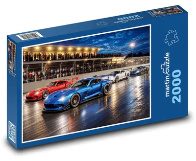 Obrázek produktu pro Puzzle 2000 Sportovní vozy na závodní dráze - martinpuzzle