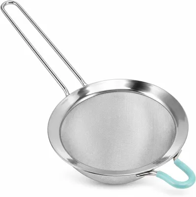 Obrázok produktu pre Nerezové sitko, 20 cm, s dlhou rukoväťou, vhodné do kuchyne