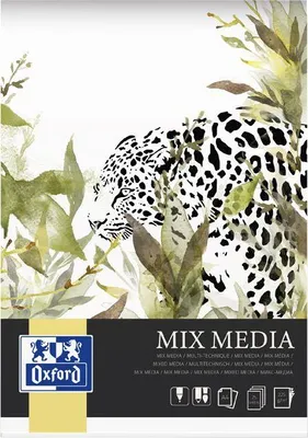 Produktbild von Oxford 400166123 - Monochromatisch - Weiß - A4 - 25 Blätter - 225 g/m² - Softcover