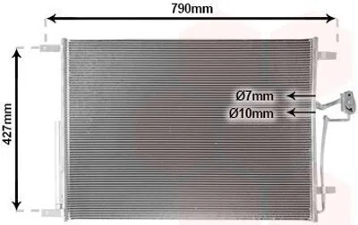 Produktbild von VAN WEZEL 33015704 Kondensator Klimaanlage Klimakondensator für NISSAN NP300 Navara Pickup (D23) +Trockner