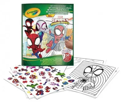Produktbild von Crayola Spidey Mal-und Stickerbuch One Size
