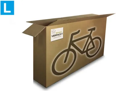 Produktbild von Fahrradkarton (L) 1800x250x1000 mm für E-Bikes und Fahrräder